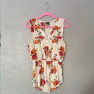 Rue21 Floral Print Dress with Pink and Cream